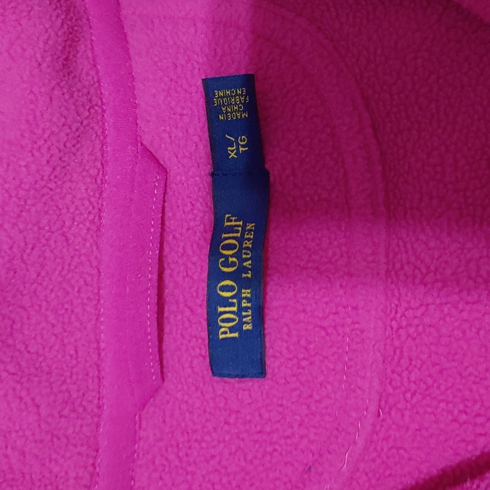 Ralph Lauren Hot Pink Fleece Vest - Picture 2 of 6
